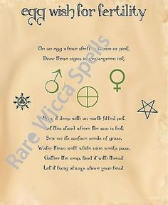 Fertility Conception Pregnancy Spell Wicca Book of Shadows Pagan Occult Ritual The Pentagram, Wiccan Witch, Pagan Witch