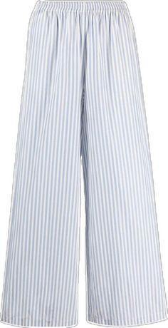 Spring Wide Leg Pants With Vertical Stripes, Ankle-length, Summer Workwear Bottoms With Striped Hem, Wide Leg Ankle-length Pants With Vertical Stripes For Spring, Spring Ankle-length Wide Leg Pants With Vertical Stripes, Relaxed Fit Striped Wide Leg Pants For Spring, Spring Wide Leg Pants With Vertical Stripes, Summer Wide Leg Bottoms With Striped Hem, Wide Leg Bottoms With Striped Hem For Summer, Spring Striped Ankle-length Wide Leg Pants