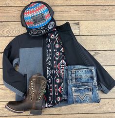 Painted Cowgirl Looks 🤠🐴 Rock this Hooey hat and Rock and Roll Cowboy western shirt combo for some serious #cowboy style. 🤠 Hooey Hat, Cowgirl Look, Look Rock, Cowboy Style, Cowboy Western, Western Shirt, Western Shirts, Western Cowboy