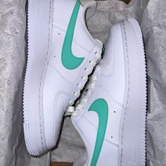 Wmns Air Force 1 ‘07 White/Green Glow-Light Bone Women’s Nike Shoes | Original Box/Brand New Never Worn | In Perfect Condition Nike Air Force 1 White Cushioned For Light Sports, Green Nike Air Force 1 With Air Max Cushioning, Sporty Nike Air Force 1 For Sports, White Nike Air Force 1 For Sports, White Nike Air Force 1 Casual Sports, White Nike Air Force 1 Casual Sports Shoes, Nike Air Force 1 White For Light Sports, Casual Custom Sneakers For Running, White Nike Air Force 1 For Light Sports