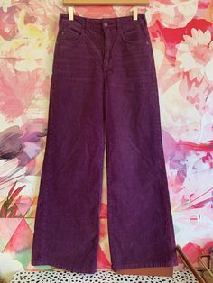 Pilcro purple wide leg corduroy pants. Size 27. Purple Full Length Wide Leg Pants With Pockets, Purple Wide Leg Cotton Pants With Pockets, Purple Cotton Wide Leg Pants With Pockets, Casual Purple Corduroy Bottoms, Wide Leg Purple Bottoms For Fall, Purple Wide Leg Bottoms For Fall, Trendy Purple Wide-leg Pants, Purple Wide-leg Pants For Fall, Purple Corduroy Bottoms With Pockets