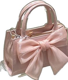 Elegant Summer Bow For Gifts, Spring Evening Bag With Bow, Chic Party Bag With Ribbon, Chic Party Bag With Ribbon Detail, Elegant Bags With Decorative Bow, Chic Summer Bow, Chic Detachable Bow For Summer, Feminine Pink Bag With Bow, Elegant Bow For Gift In Spring