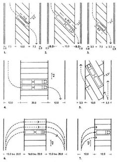 the diagram shows different types of doors and windows