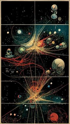 an image of the solar system with many different planets