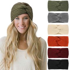 PRICES MAY VARY. Warm Winter Hair band: This female knitted ear warmer is made of elastic and soft materials. The wide winter hair band can keep your head, ears and forehead warm and soft in winter. One Size suits for most people:This hair band is 9.1inch/23cm long and 4.3inch/11cm wide. This women’s cold weather headband have enough elasticity. The stretched length is 13.4inch/34cm, which is suitable for most girls and women. Widely Used: This thick hair band is a practical and fashionable hair Turban Mode, Crochet Ear Warmer Headband, Crochet Turban, Bandeau Au Crochet, Cable Knit Headband, Knit Turban, Mode Turban, Crochet Ear Warmer, Knitted Headband