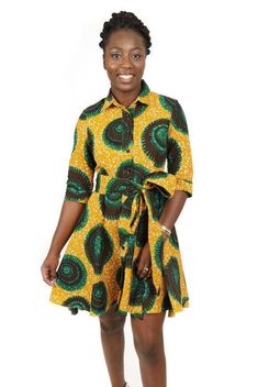 Floral Print Ankara Dresses For Spring, Spring Floral Print Ankara Dresses, Yellow Fitted Ankara Fabric Dress, Floral Print Ankara Fabric Dress, Long Sleeve Ankara Fabric Party Dresses, Spring Ankara Fabric Mini Dress, Long Sleeve Ankara Fabric Spring Dress, Spring Ankara Long Sleeve Dress, Spring Long Sleeve Ankara Dress