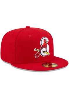 This Springfield Cardinals Red Fitted Hat features a front embroidered team logo with fitted sizing. You'll be ready to show your Cardinals pride with this Cap! Go Cardinals! Classic Red Hat With Embroidered Logo, Red Fitted Hat With Flat Brim For Sports Events, Red Flat Brim Fitted Hat For Sports Events, Red Six-panel Sports Fitted Hat, Red Six-panel Fitted Sports Hat, Classic Red Hats For Sports Events, Classic Red Hat For Sports Events, Classic Red Fitted Hat For Sports, Red Fitted Hat For Sports Events