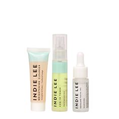 The perfect starter kit for the skincare obsessed. This travel-friendly set includes a full clean skincare ritual. Great for Indie Lee first-timers or jet setting veterans. Skincare Obsessed, Travel Kit Gift, Skincare Ritual, Minimalist Skincare, Brightening Cleanser, Travel Skincare, Indie Lee, Squalane Oil, Exfoliating Mask