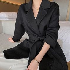 Thigh length Waist belted closure Notched lapels Side-seam pockets Double faced wool 100% wool, unlined Dry clean Item #4582 Women's wool coat SIZE INFO XS=US2=UK6=EU32 S=US4-6=UK8-10=EU34-36 M=US8-10=UK12-14=EU38-40 L=US12-14=UK16-18=EU42-44 ★★Please advise your Height and Weight, I will make sure you choose the right size. Pink Wool Coat, Oversized Wool Coat, Wool Wrap Coat, Long Black Coat, Wool Winter Coat, Wool Coat Women, Wool Wrap, Wrap Coat, Cashmere Coat