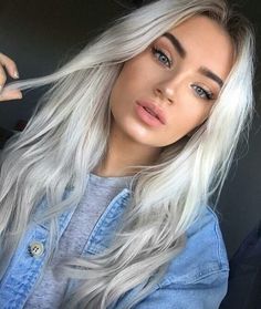 Grey Hair Wig, Hair Color For Fair Skin, Coloring Images, Chic Hair, Color Skin