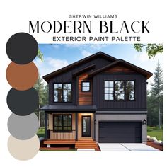 the modern black exterior paint palette