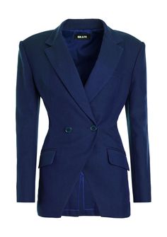 Oversized, structured blazer with an asymmetrical hem. Front pockets, single button closure and lapels. Shown here in Navy. 97% Cotton, 3% Spandex Made in China Model is 5'10" wearing size S Style No. 3924-19 Australia Clothes, Structured Blazer, Asymmetrical Hem, Denim Pant, Online Boutiques, Asymmetric Hem, Cosmos, Apparel Accessories, Fitness Models