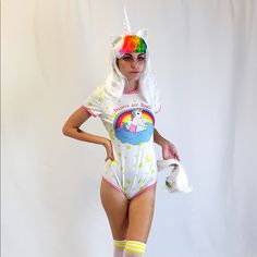 Adult Romper Baby Unicorn Bodysuit Baby Unicorn, Shop Tops, Baby Romper, The Body Shop, White Shop, Yellow White, Topshop, Color White, Rompers