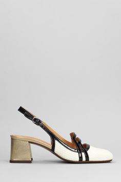 Vunai 44 Pumps in beige leather, square toe, sling back, mesh details, heel 65 mm, 100% leather, leather sole, Made in Spain | Chie Mihara Women's Vunai 44 Pumps in Beige Leather | SS24 Dramatic Classic, Womens Shoes High Heels, Classic Shoes, Sneaker Wedge, Sling Back, High Heel Pumps, Manolo Blahnik, High Heel Shoes, Shoe Laces