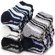 PRICES MAY VARY. SOFT & FUZZY & COZY : The women fuzzy socks is blend of premium materials, It's very soft and comfortable, smooth seam and high elastic cuff design, soft touch and comfortable feel, no itching problems, it a great christmas socks for women or teen girls. HIGH-TECH MICROFIBER & HIGH ELASTIC : This women fuzzy fluffy socks designed with high technology microfiber, fuzzy outer and inner will keep the feet warm, high elastic fabric and soft touch features will makes your feet more c Comfy Home, Stocking Stuffers For Teens, House Socks, Outdoor Socks, Cabin Socks, Stocking Stuffers For Men, Non Slip Socks, Fluffy Socks, Soft Coral