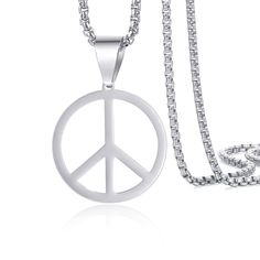 PRICES MAY VARY. Design: The peace sign necklace embraces the iconic symbol of peace and love from the 1960s and 1970s. Its simple design features a prominent peace sign pendant, capturing the essence of the hippie movement and adding a touch of vintage charm to any outfit; Stainless steel material: Designed with attention to detail, this peace sign necklace showcases superior craftsmanship and quality materials, ensuring its longevity and resistance to tarnish and fading; Size: The length of th Vintage Jewelry With Peace Sign As Gift, Vintage Peace Sign Jewelry Gift, Vintage Jewelry With Peace Sign For Gift, Party Accessories Jewelry, Symbol Jewelry, 1970s Hippie, Hippie Party, Peace Necklace, Peace Sign Necklace