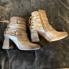 Freebird Ankle Boots Brown/Gray. Lightly Used Almost New Condition. Retired Style. With Box And Dust Cover. Ankle Boots Brown, Freebird By Steven, Free Bird, Brown Ankle Boots, Boots Brown, Dust Cover, Brown And Grey, Bootie Boots, Ankle Boots