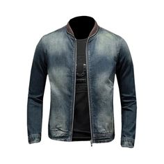 Take your urban style to the next level with this sleek vintage biker denim jacket from our 2023 Autumn-Winter Collection. This bomber-trend outwear oozes cool and its zipper closure adds a hint of modernity to your look. Crafted with luxurious denim, you'll be sure to look and feel impeccable!Distinctive Features: Vintage Riding Style: A timelessly stylish look, perfect for those who crave cool. Bomber Outwear: A quintessential shape that never goes out of trend. Zipper Closure: A fashion touch Biker Denim Jacket, Biker Denim, White Jeans Men, Yellow Denim, Biker Outfit, Vintage Biker, Biker Jeans, Vintage Denim Jacket, Moto Style