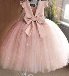 FlowerGirl Birthday Party Photoshoot Princess Dusty Pink Kid Floor Length Dress | eBay Flower Girl Dresses Floor Length, Dusty Pink Dresses, Pink Ball Gown, Cheap Flower Girl Dresses, Pink Flower Girl Dresses, Party Photoshoot, First Birthday Dresses, Vestidos Color Rosa