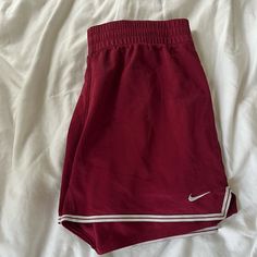 Never Worn By Me , Bought Second Hand But In Great Condition! Maroon Shorts, Shorts Nike, Nike Red, Maroon Color, Shorts Athletic, Nike Shorts, Athletic Shorts, Nike Dri Fit, Women's Nike