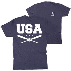 Wear your favorite patriotic baseball design on the BACK of your shirt with a smaller design on the front. Show off your baseball pride with this bold and stylized short sleeve t-shirt. It's a great baseball gift idea for any player who just can't get enough of that ultimate sport lifestyle. It makes for the perfect end of season gift or any special occasion - especially 4th of July! Coming in a variety of colors and unique designs these are a great wardrobe collection. Baseball Designs, Baseball Shorts, Usa Baseball, Baseball Design, Sport Lifestyle, Baseball Gifts, Back Design, Small Designs, 4th Of July