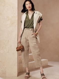 Resort Shirt | Banana Republic Resort Casual, Resort 2024, Resort Shirt, Soft Autumn, Twill Shirt, Tailored Shirts, Clothes Ideas, Twill Fabric, Dolman Sleeve