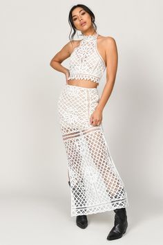 Be a show stopper in a sexy crop top! From casual to chic, we have all of your crop top needs! Shop our lace, floral, tube tops & more! + get 50% off your 1st order! Cropped Lace Top With Crochet Details, Spring Party Crop Top With Delicate Lace, White Lace Crop Top With Lace Trim, White Lace Cropped Crop Top, White Lace Cropped Top, Spring Hollow Out Cropped Top, Lace Cropped Top For Beach, Lace Cropped Crop Top For Beach, Fitted Lace Crop Top For Festival