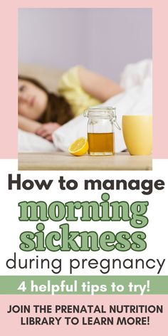 Worried about your baby getting enough nutrients when you have morning sickness? Having a hard time keeping any food down during the 1st trimester? Try out these tips for managing morning sickness from the prenatal nutritionist. #morningsickness #nausea #healthypregnancy #1sttrimester #prenatalguidance Pregnancy Nausea Relief, Pregnancy Morning Sickness, Nausea Pregnancy, Nausea Relief, Pregnancy Nutrition