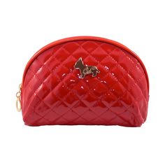 Shiny Half Moon Shape Cosmetic Pouch Bag - Red #zestique #fashion #fashionaccessory #accessory #pouches #bag Red Pouch As Gift, Red Pouch As A Gift, Red Rectangular Cosmetic Bag Gift, Rectangular Red Cosmetic Bag As Gift, Rectangular Red Cosmetic Bag Gift, Red Pouch Shoulder Bag As Gift, Portable Red Rectangular Pouch, Red Zipper Cosmetic Bag, Red Cosmetic Bag With Zipper