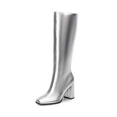 PRICES MAY VARY. Elevate Your Look: These women’s knee-high boots offer a casual yet chic design, enhancing any ensemble with their fashionable flair. 3.35-Inch Heel: Featuring a sleek and minimalist silhouette paired with an architectural square heel, these boots not only elongate your legs but also ensure stability with every step. Easy On/Off: With a convenient half zipper on the side, slipping into these knee-high boots is effortless, making them perfect for women on the go. Versatile Style: Women's Knee High Boots, Chunky Heel Boots, Boots Chunky, Boots Square Toe, Minimalist Silhouette, Gogo Boots, Chunky Heels Boots, Womens Knee High Boots, Comfortable Heels