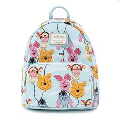 Brand New With Tags! Winnie The Pooh Balloon, Pooh Balloon, Disney Bags Backpacks, Cute Mini Backpacks, Gata Marie, Mini Mochila, Loungefly Bag, Disney Bag, Loungefly Disney