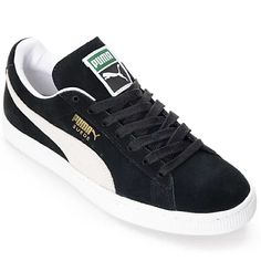 An Icon For The Ages, The Puma Suede Has Stood With The Giants, Kicked It Up With The Icons And Walked Among The People Since It First Hit The Scene In 1968. This Vintage-Faithful Revival Sports The Raw Edges, Low Profile And Velvety Suede Upper That Made The Original An Instant Classic And Kept It Going For Over Half A Century. Lace-Up Style Removable Insole Leather Upper/Leather And Textile Lining/Rubber Sole Brand New, No Original Box Size 6.5 Us Men Black Puma Skate Shoes For Streetwear, Black Puma Logo Skate Shoes For Streetwear, Black Skate Shoes With Puma Logo, Casual Puma Lace-up Skate Shoes, Black Sporty Skate Shoes With Puma Logo, Black Sporty Puma Logo Skate Shoes, Casual Lace-up Skate Shoes With Puma Logo, Black Puma Skate Shoes For Sports, Hidden Wedge Sneakers