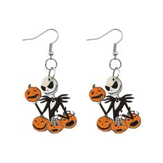 PRICES MAY VARY. Halloween Earrings-These Halloween earrings are all about Halloween theme. We incorporate most Halloween classic elements, 5 different styles available, enough to share with your friends. Material-Lightweight and comfortable: The earring for women is made of wood, nickel free and durable, soft and light, even those with sensitive ears can safely use it. Perfect Gifts-The earrings for women girls are a wonderful gift to your family and friends. It is suitable for Halloween, cospl Cartoon Halloween, Halloween Cartoons, Ghost Pumpkin, Fall Party, Halloween Theme, Halloween Earrings, Halloween Jewelry, Creative Jewelry, Sensitive Ears