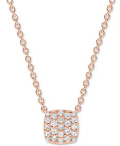 in stock Formal Rose Gold Diamond Necklace With Pave Setting, Fine Jewelry Rose Gold Diamond Necklace With Pave Setting, Back To School Gifts, School Gifts, Watch Brands, Pave Diamonds, Earring Necklace, Ring Necklace, Or Rose