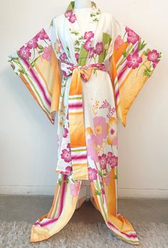 Kimono Robe Cotton Loungewear Spring Blossoms - Etsy Cotton Loungewear, Spring Blossoms, Orange Fox, Womens Jackets, Sarasota Fl, Kimono Style, Spring Blossom, Kimono Fashion, Red And Gold