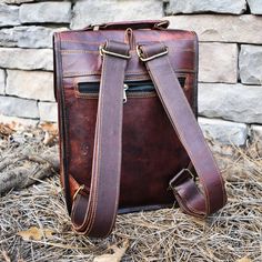 Exploration is curiosity put into action! Dimensions: 13.5inx10inx3.5in (outside pockets: 7.5inx5inx1in) Bag includes: 1 outside zipper, 2 inside zipper, 2 inside pockets, 1 outside pocket High quality handmade bag made with full grain goatskin leather and lined with canvas fabric Ethically sourced leather Bags are treated and weather resistant Buckles are brass and meant to last! LIFETIME WARRANTY on stitching and hardware All of our leather bags are durable, sustainable, and meant to last a li Rectangular Backpack With Leather Lining For Everyday Use, Rectangular Leather Backpack With Leather Backing For Daily Use, Brown Backpack With Zipper For Everyday Carry, Rectangular Leather Backpack With Leather Lining For Daily Use, Brown Leather Rectangular Backpack With Zipper Pocket, Brown Rectangular Leather Backpack With Zipper, Brown Rectangular Backpack With Zipper Pocket, Leather Rectangular Backpack For Everyday Carry, Leather Backpack With Rectangular Shape