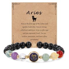 PRICES MAY VARY. 【DESIGN】12 Constellations protection stone bracelet. Every zodiac has a range of stones that are said to bring the best power, fortune and good vibes to the individual. We've selected 6 healing crystals based on the traits of each zodiac sign. 【ZODIAC BIRTHSTONES】Each constellation has its own unique birthstones, the Virgo birthstones - Garnet, Lapis Lazuli, Tiger's Eye Stone, Citrine, Rose Quartz, Amethyst. Wearing this constellation stone bracelet will make you feel connected to the stars. You can utilize their energies by placing them close to your skin. 【UNIQUE ASTROLOGICAL GIFTS】It’s always a good idea to give birthstone jewelry as a gift for a person born under the sign of Virgo. The Virgo crystal bracelet comes with a beautifully designed constellation card, package Libra Bracelet, Zodiac Birthstones, Virgo Birthstone, Constellation Zodiac Signs, 12 Constellations, Couples Jewelry, Spiritual Bracelets, Zodiac Bracelet, Each Zodiac Sign