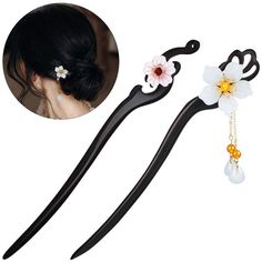 What You Will Get: The Package Includes 2 Pieces Of Chinese Style Retro Flower Decor Hairpins With Tassel, They Come From 2 Different Kinds Of Styles, You Can Choose A Proper One To Go With Your Clothes And Hairstyle, Also Convenient For You To Use, Replace, And Share With Other Close Friends Elegant And Charming: Our Vintage Wooden Hairpins Are Designed In Simple But Elegant Style, With Retro Flower Decor, Nice For You To Design A Retro Hairstyle And Leave People Deep Impressions; Wearing This Chinese Hair Sticks, Hair Chopsticks, Chopstick Hair, Handmade Hairpin, Flower Retro, Crochet Hair Clips, Barrel Curls, Chinese Hair, Bohemian Hairstyles