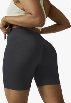 New Women's Dark Gray Workout Gym Bike Shorts Scrunch Butt Tummy Control Med Workout Clothing, Workout Running, A Workout, Workout Gym, Biker Shorts, Bike Shorts, Gym Workout, New Woman, Gym Workouts