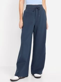 Dynamic Fleece Wide-Leg Pants | Old Navy Wardrobe Refresh, Pajamas Gift, Comfy Pants, Family Maternity, Family Pajamas, Gym Outfit, Toddler Boys, Wide Leg Pants, Old Navy