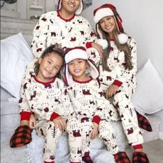 Brand: The Children’s Place Unisex Adult Matching Family Winter Forest Cotton Pajamas New With Tags Made Of 100% Rib-Knit Cotton Allover Bears, Reindeers And Forest Print Rib-Knit Crew Neck And Banded Sleeve Cuffs Family Christmas Onesies, Pajama Party Outfit Ideas, Best Family Christmas Pajamas, Pajamas For Christmas, Adult Christmas Pajamas, Family Holiday Pajamas, Family Pjs, Cute Christmas Outfits, Matching Family Christmas Pajamas