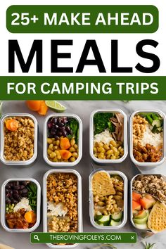 the 25 + best meal prep tips for camping