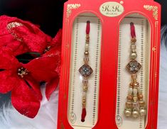 Bhaiya Bhabhi Rakhi Set of 2 Rakhi For Brother& Bhabhi Rakhi Lumba set. Couple Pair Designer Rakhi Thread Bracelets RakshaBandhanRakhiThread. Raksha Bandhan Set come with 2 threads. 1 for Bhaiya and 1 for Bhabhi. Care: It is advisable that you keep our products away from direct heat, humidity, and moisture.Please do not use Perfume on the products. Please Follow us on Instagram: https://instagram.com/krishmadesigns?utm_medium=copy_link Note: Free Shipping over $75. Contact us for any question! S.no- 450 Multicolor Sets For Festivals As Gifts, Multicolor Sets For Festivals And Gifts, Multicolor Festival Sets As Gift, Bollywood Style Festive Gift Sets, Motif Sets For Festivals And Gifts, Festive Multicolor Bracelets With Latkans, Festive Bollywood Gift Sets, Festival Gift Sets With Latkans, Motif Bracelets For Diwali Gift