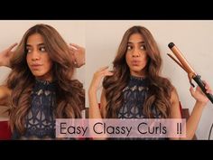 How To Use A Curling Wand Long Hair, How To Curl Feathered Hair, Soft Curls Tutorial, Hair Curling Machine, Way To Curl Your Hair, Hair Tongs, Curled Hairstyles For Medium Hair, Bounce Curl, Curled Ponytail