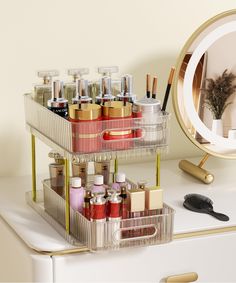 PRICES MAY VARY. ULTIMATE STORAGE SOLUTION: This versatile organizer is your perfect partner for a tidy vanity or bathroom countertop, saving valuable space. Also, it doubles as an under-sink, kitchen, pantry, skincare , dresser, cosmetic, Lipsticks, desk organizer and even refrigerator storage solution. Ideal for storing cosmetics, perfumes, toiletries, cleaning supplies, snacks, bottles, and spice jars. keeping everything organized LARGE SIZE & 6 COMPARTMENTS: Measuring 12"L x 7.5"W x 10"H, th Perfume Organizer, Bath Bedroom, Bathroom Organizers, Bedroom Cabinet, Perfume Organization, Bath Store, Sink Kitchen, Refrigerator Storage, Bathroom Tray