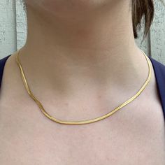 this 18k plated, 3mm snake/herringbone necklace (45cm) is the perfect addition to your necklace stack. It's simple, yet super versatile and classy; and looks great layered with other necklaces. Hope you love it :) Dainty Gold Snake Chain Necklace, Gold Plated Snake Chain Necklace For Everyday, Everyday Gold Plated Snake Chain Necklace, Gold Dainty Snake Chain Necklace Tarnish Resistant, Everyday Gold Plated Herringbone Necklace, Dainty Tarnish Resistant Snake Chain Necklace, Dainty Tarnish-resistant Snake Chain Necklace, Tarnish Resistant Gold Plated Snake Chain Necklace, Gold Tarnish Resistant Snake Chain Necklace