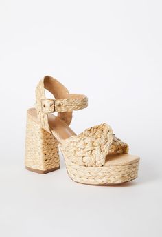 Women's Justfab Rosalie Heeled Sandal, Style# HD2355820, Size 7, Color Natural Material: Jute Heel Height: 4.25" Platform Height: 1.5" Measurements will vary slightly Closure: Adjustable Buckle Imported Fit: True to Size The Three initial images were sourced from the internet to represent the item you will be getting, while the rest of the photos capture the actual original item that will be sent to you. UP-02-14 AAA Heeled Espadrilles, Wide Width Boots, Sandal Style, Fashion Shoes Sandals, Just Fab Shoes, Wide Width Shoes, Justfab Shoes, Wide Calf Boots, Heeled Sandal