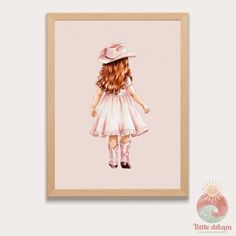 Capture the spirit of adventure with this sweet cowgirl nursery printable design. Featuring a charming little girl in pink dress and boots, perfect for a Western Themed decor. Adventurous and cozy soft touch atmosphere for newborn' nursery, toddler's room, children playroom, or as a charming baby shower gift. 🌟 Instant Digital Download for Creative Spaces! 🌟 Create a joyful and inspiring atmosphere for your little ones with our adorable printable wall art!  Perfect for nurseries, playrooms, cl Farm Life Art, Children Playroom, Cowgirl Poster, Wall Art For Nursery, Art For Nursery, Room Children, Cowgirl Nursery, Newborn Nursery, Creative Spaces