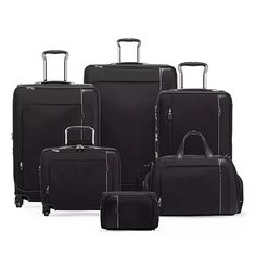 Tumi - Arrivé Luggage Collection Elegant Luggage With Leather Trim For Business Trips, Elegant Leather-trim Luggage For Business Trips, Elegant Leather Trim Luggage For Business Trips, Luxury Black Luggage For Trips, Elegant Business Luggage With Leather Trim, Modern Business Luggage With Leather Trim, Luxury Formal Rectangular Luggage, Luxury Luggage With Leather Trim For Business Trips, Luxury Business Luggage With Leather Trim