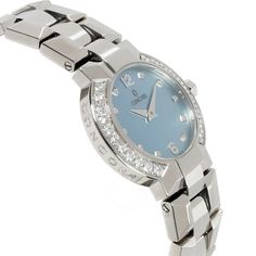 Women's Concord La Scala 26mm Stainless Steel Watch with Blue Mother of Pearl Diamond Dial and Diamond Bezel. (Pre-Owned) Brand: Concord. Bezel: Diamond. Case Back: Solid. Gender: Women's. Condition: Excellent. Metal Type: Stainless Steel. Condition: Excellent Condition. Bracelet / Strap: Stainless Steel. Dial Color: Blue Mother of Pearl. Warranty: 1 Year Service Warranty. Blue Diamond Chronometer Watch For Formal Occasions, Blue Diamond Watch With Round Dial, Formal Blue Diamond Watch With Chronometer, Timeless Blue Diamond Watch With Chronometer, Timeless Blue Diamond Watch, Elegant Blue Watch Accessories With Diamond Hour Markers, Elegant Blue Watch Accessories With Polished Finish, Elegant Blue Jewelry And Watches For Formal Occasions, Elegant Blue Diamond Watch With Round Dial